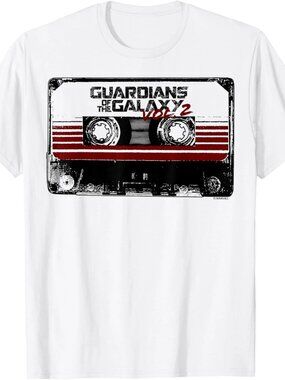 Marvel Guardians of The Galaxy Vol 2 Awesome Mix Tape Logo T-Shirt 249